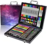 132-Piece Art Set, Deluxe Professional Color Set, Creating Gift Box, Art Set Cra