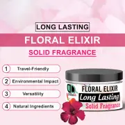 Floral Elixir Perfume Balm – Travel-Friendly Solid Scent with Botanical Notes