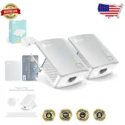 Plug&Play AV600 Powerline Adapter - Extend Your Network with Power Saving Mode