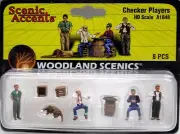 Woodland Scenics HO/HOn3 Set of Checker Players (1848)