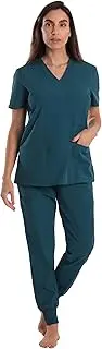 Just Love Women's Six Pocket Medical Scrubs Set (V-Neck with Cargo Pant)