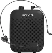 DIGIMORE Voice Amplifier for Teachers with BT | 8 Hrs Long Run Time | Wired Headset Mic with 10W Speaker for Tour Guides,Yoga,Fitness Instructors,Classroom Teaching Aid for Schools & Colleges (D-1200)