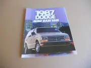 NOS Original 1987 Dodge Mini Ram Van Sales Brochure