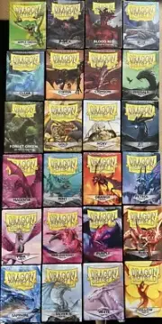 Lot 10 new 100 ct pk Dragon Shield Matte Deck Sleeves Protectors Pick the Colors
