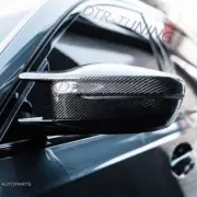 Carbon Fiber Mirror Caps M Style Upgrade For BMW G20 M340 2019-2022 Cerium Grey