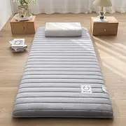 Japanese Foldable Futon Mattress, Roll Up Twin/Full/Queen/King Size Floor Bed, Floor Sleeping Pads, Non-Slip Breathable,Single Double Student Dormitory Home Mat
