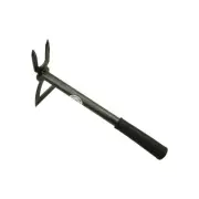 6.10 In. L Handle 13.6 In. L 2-Tine Cultivator With Wide Edge Chopping Hoe