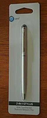 2 in 1 Stylus & Ballpoint Pen compatible with iPad iPhone touchscreen Tablet NEW