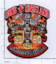 Illinois - Chicago Engine 93 Ambulance 60 IL Fire Dept Patch - Skull