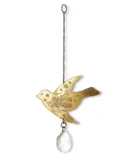 Matr Boomie Surya Bird Engraved Brass Suncatcher