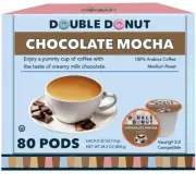 Double Donut Flavored Coffee Pods Chocolate Mocha Coffee Single Serve Medium ...