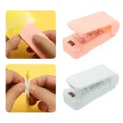 2Pcs Mini Sealing Machine, Food Heat Vacuum Sealers, White/Pink