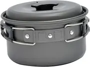 ARTSEWPLY 1Pc Foldable Camping Cookware Pot Lightweight Non Stick Cooking Supply for Outdoor Use for Picnics Hiking Fishing Easy to Clean and Convenient Cooking Accessory