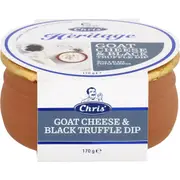 Chris' Heritage Goat Cheese & Black Truffle Dip 170g