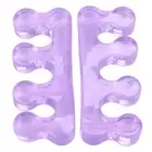 2 X Toe Separator Purple Silica Gel Toe Stretchers Bunion Correctors XLX