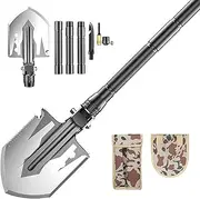 Daseeme Camping Shovel, Survival Folding Shovel, Entrenching Tool Shovel for Camping, Hiking, Backpacking, Gardening, Fishing and Car Emergency