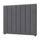 Bed Frame Headboard King Single Size Grey Velvet