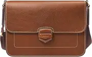 Fossil Men's Lennox Leather Messenger Briefcase Work Laptop Bag for Men