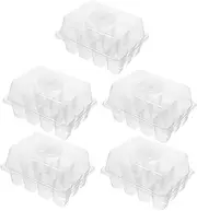 BEBEMOKO Plastic Seedling Trays 12 Grid Plant Trays for Nursery Durable and Hygienic