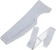 BESPORTBLE Shoulder Support Brace Winter Warm Shoulder Strap Guard Pain Stability Compression Sleeve Wrap Shoulder Pad Protector Home Office Cuff Brace Light Grey Size L