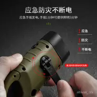 在飛比找蝦皮購物優惠-【優選精品】手搖式應急充電太陽能手電筒自充電自髮電防災多功能