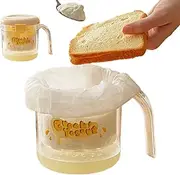 Yogurt Maker Strainer with Lid, Large Capacity Yogurt Filter for Home, Handmade Fine Mesh Cheese Maker, Reusable Fruit Juice Strainer, Multipurpose Cheese for Soybean Milk Soup