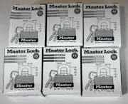 LOT OF 6 Master Lock 500KABRK #197 Breakaway Steel Warded Padlocks Keyed Alike