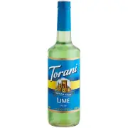 Torani Sugar-Free Lime Flavoring / Fruit Syrup 750 mL Glass Bottle 880372206
