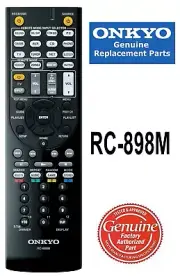 New Genuine OEM Onkyo RC-898M Remote Control fits TX-NR545 TX-NR646 TX-NR747
