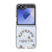Galaxy Z Flip6 Clear Case Refresh Enjoy Life - Android Resize