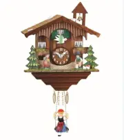 Kuckulino Black Forest Clock Swiss House with quartz movement a.. TU 2041 SQ NEW