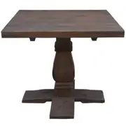 Florence Lamp Table 70cm Pedestal Solid Timber Wood French Provincial