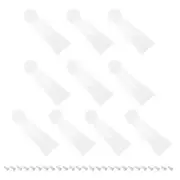 6.77" Easel Back, 10 Sets Plastic Picture Frame Back Stand with Screws, White