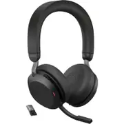 Jabra Evolve2 75 Link380 USB-C Stereo Wireless Headset with Stand - Microsoft Certified