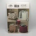 Vogue Decor 7789 Storage Ottoman Covers 4 Variations Sewing Pattern UNCUT