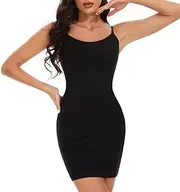[Generic] Shapewear for Under Dresses for Women Tummy Control Dress Slip Shapewear Seamless Body Shaper Full