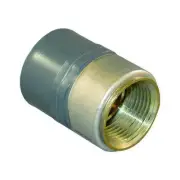 Zoro Select 835-101Br Pvc, Brass Female Adapter, Fnpt X Socket, 3/4 In X 1/2 In