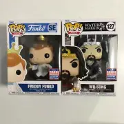 Funko Pop Kungfu Freddy and Wu Song set Tmall 618 Exclusive w/protector