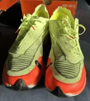 Nike AirZoomX Vaporfly Next% 2 Barely Volt Blk/Hyp-Org/Max Sz 15 CU4111-700 NEW!