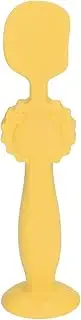 Diaper Cream Spatula, Mini for Butt Paste Diaper Cream, Soft Silicone Baby Butt Cream Diaper Cream Applicator, Rash Cream Butt Paste Spatula Baby Necessities (Yellow)