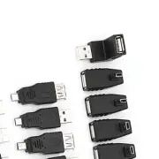 Pack Of 40 Multiple USB2.0 Adapters Angled Mini Micro Type B Male Female Con ECA