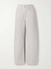 [AGOLDE] AGOLDE - Low Curve Mid-rise Wide-leg Jeans - Light gray - 29 29 Gray
