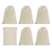 16"x12" Coin Money Sacks Bag, 6pcs Deposit Change Transit Bags Style 1, Beige