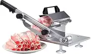 Meat Slicer Frozen Meat Slicer, Stainless Steel Meat Cutter Beef Mutton Roll Meat Food Slicer Slicing Machine,for Home Cooking Kit of Hot Pot