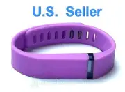 1 Small VIOLET for FitBit FLEX Wristband/Bracelet ONLY With Clasps (NO TRACKER)