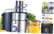 1300W Centrifugal Juicer Machines, Juice Extractor with Extra Large 3inch Blue