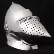 Medieval Houndskull bascinet Helmet 16 Ga Steel Battle Ready Knight