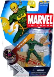 Marvel Universe Iron Fist Action Figure MOC #017 S.H.I.E.L.D. Black Dragon Logo
