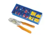 Kit Assortment 160 Pz Terminals Pre-insulated And Pliers Seamer