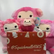 Squishmallows Ultimate Caparinne The Pink Bigfoot Bundle - Clip, 7”, 7.5” & 10”